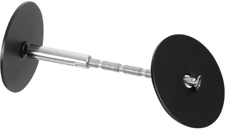 Homoyoyo 40mm Black Stainless Steel Door Hole Cover Plate Peephole Cover Door Knob Filler