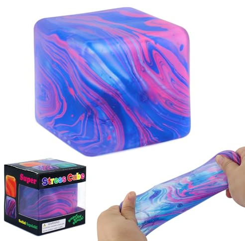 Fidget Fun Toy,Fidget Toys Squishy Stress Würfel, Riesiger Eiswürfel Sensorik Stressball für Kinder & Erwachsene, Anti Stress Spielzeug, Sensory Ball for Kids with Autism, Squishy Fidget Toys