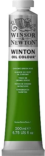 Winsor & Newton Winton - Tubo De Pintura Al Óleo, 200 Ml, Cromo Verde