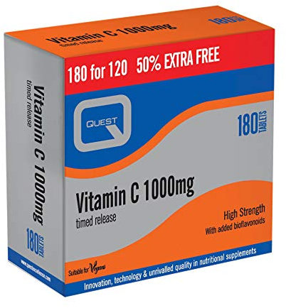 Quest Vitamin C 1000mg Timed Release 180 Tablets
