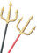 Widmann- 2422N Dreizack golden mit Stiehl - schwarz oder rot