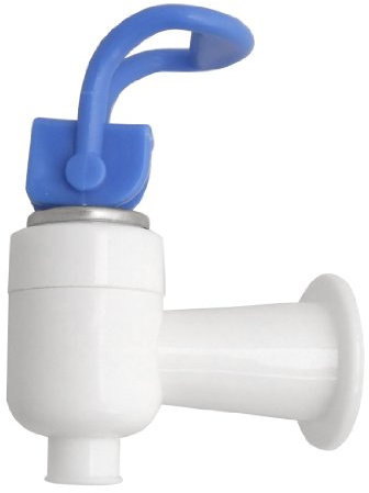 sourcing map Tipo Push de repuesto azul y blanco plástico grifo para dispensador de agua