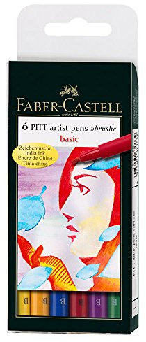 Tuschestiftetui PittArtist 6ST FABER CASTELL 167103 Basic