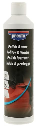 presto Politur & Wachs 500 ml - Lackpolitur mit Versiegelung | Hochglanz-Politur mit Schutzformel, bequemes Polieren und Versiegeln, schützt vor Witterung und Schmutz auf allen Lacken
