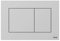 Tece Now 9240402 - Placa de accionamiento para inodoro (cromo mate, tecnología de dos cantidades, se puede usar por arriba y por delante), color gris