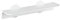 WENKO Static-Loc® Maxiablage Osimo Weiß - Befestigen ohne Bohren, Polypropylen, 40 x 8 x 10 cm, Weiß