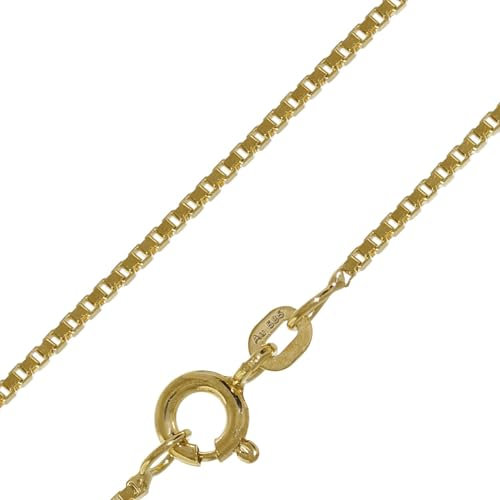 trendor Venezianer Kette 585 Gold (14 K) Breite 1,2 mm diese Goldkette ist ein elegantes Schmuckstück, schöne Geschenkidee, Echtgold 50927-45 45 cm