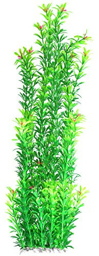 JDYW 52cm Künstliche Aquarium Wasserpflanzen Groß Künstliche Pflanzen Plastikpflanzen mit Blumen Aquariumpflanze Aquarium Dekoration 20.5 Zoll
