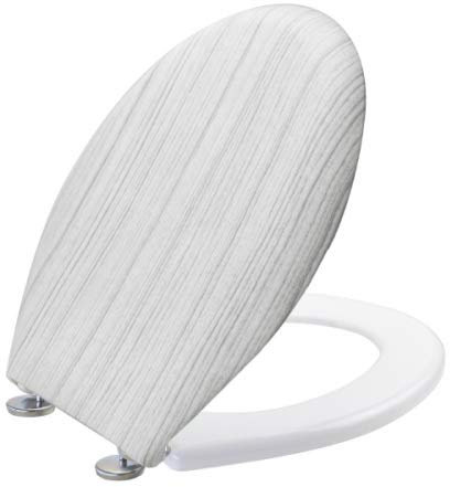 Sedile WC Shabby, bianco, 11,9/17,6x42,7/46,3x37cm