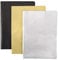 Whaline 60 Blatt Seidenpapier, Blatt 50x70 cm, Geschenkpapier zum Basteln und zur Dekoration (Gold, Schwarz, Silber)