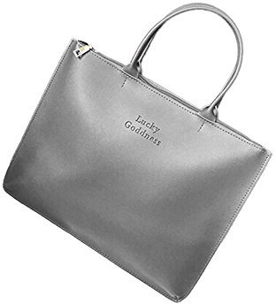 Lazzboy Handytasche Handtasche Mode Frauen Leder Einzelner Schulter Messenger (Grau)