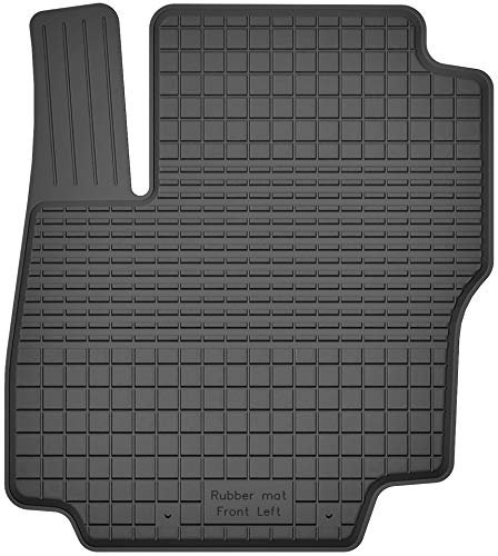 1 Stück Gummimatte Fußmatte Fahrer kompatibel mit Ford C-MAX I II (Bj. 2003-2019) ideal angepasst