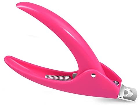 Nail Tip Cutter, MORGLES Acrylic Nail Clippers Cutters for Women Children, Pink