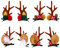 Beaupretty 4 Paare Weihnachten Hirschgeweih Haarspangen niedliche Geweih Haarnadeln Weihnachten Haarspangen Weihnachtsfeier Kopfbedeckungen für Kinder Kinder (Stil 1)