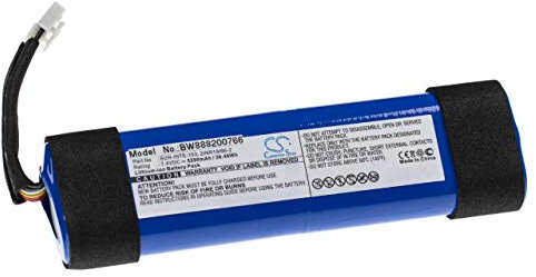 vhbw Replacement Battery compatible with JBL Xtreme 2, XTREME2BLKAM, XTREME2BLUAM Speakers (5200mAh, 7.4V, Li-Ion)