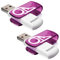 Philips Vivid Edition USB 2.0 da 64 GB, in confezione da 2, di colore viola (etichetta in lingua italiana non garantita)