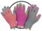 Clip Glove Triple Pack Of 3 Types Ladies Gloves With 3 Carabiner Belt Clips Size Medium