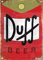 Eletina Aluminiumschild im Vintage-Stil, Motiv: Duff Beer Outdoor, Hausbar, Dekoration, Vintage-Blechschild, 20,3 x 30,5 cm