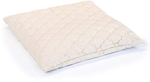 bionik by BioKinder Kissen Kopfkissen Kinderkissen aus Hanf & Baumwolle 80 x 80 cm Hülle: Batist 100% Bio Baumwolle, Füllung Stepphülle 100% Bio Baumwolle