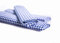 texpot Landhaus Servietten 30 x 30 cm - 12 Stück blau-weiß Kariert 5 mm Karo 100% Baumwolle