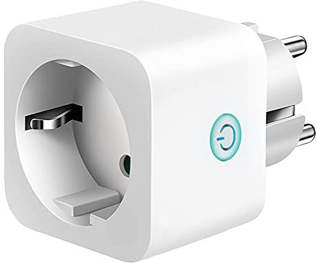 Intelligente WiFi Smart Mini Plug Spina Compatibile con Google Home/Amazon Alexa/IFTTT,TECKIN Controllo Remoto Funzione di Temporizzazione Presa Wireless per iOS