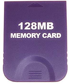 CHILDMORY Carte mémoire 128M pour Wii NGC Gamecube Console Violet