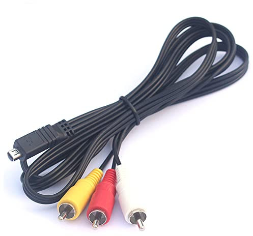 1 pcs 1.2m 10 broches sur le câble caméscope de caméra numérique Svideo AV RCA Convient pour Sony DV