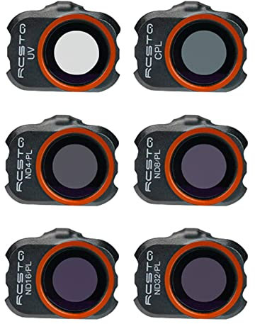 LYEAA 1/4/6pcs Camera Lens Filter Lens Filter, Lens Filters for DJI Mavic Mini 1 2 SE UV/CPL/ND/PL Drone Optisches Glas Protective Replacement Set Accessory