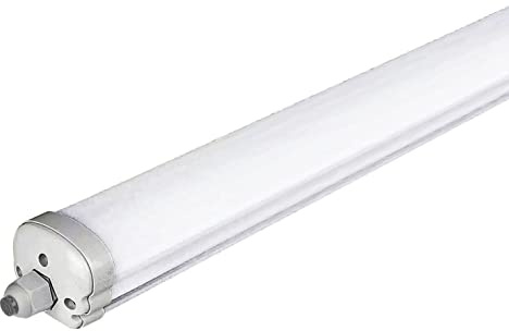 ZONE LED SET - LED Feuchtraumleuchte, 150cm, 48W, 5760 Lumen, Kaltweiß 6500K, IP65, LED Röhrenlampe, Kellerleuchte, Nassraumleuchte, Feuchtraum Deckenleuchte, (1-er Pack)