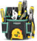 WINHUNT Tool Pouches, Tool Belts for Men 9 Pocket with Tool Loops and Measure Clip, 21x7x22 cm