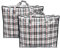 ANSIO Large Laundry Bags Pack of 3 Assorted Storage Bags Reusable Laundry Bags with Zips Ideal for Moving House Clothing & Wardrobe Storage (60L x 25W x 50H cm)
