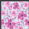 TEXTREND Meterware Jersey - Stoff zum Nähen - 100% Baumwolle - Textilien 1x1.75m - Einfarbiger Stoff - Verschiedene Farben (Rosa Mohnblumen auf grauem Hintergrund)