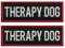 FITZNORA 2 Stück reflektierende Therapie Hund Patch Set mit Klettverschluss bestickte Bordüre mit gedruckten Buchstaben Patch für Hundeweste Geschirr Halsband (15,2 x 5,1 cm)