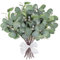 ROLLWAY 18 Piezas Ramas Eucalipto Artificial Hojas Eucalipto Artificial Tallos de Eucalipto Artificial Plantas de Eucalipto Artificial Hojas Eucalipto Artificial Decoración para Hogar Oficina Boda