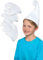 Funidelia | Schlumpf Hüte 5 Stück für Jungen und Mädchen The Smurfs, Zeichentrickfilm, Zwerg - Zubehör für Kinder, Zubehör für Kostüm - Weiß