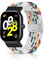 ZoRoll Correa Compatibile con Xiaomi Redmi Watch 5/Redmi Watch 4, Nylon Pulsera Woven Correas Compatibile con Xiaomi Smart Band 9 Pro/Xiaomi Smart Band 8 Pro - Arcoiris Blanco