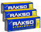 RAKSO Stahlwolle fein 00-600 g, 3 Banderolen à 200g, glättet Hölzer, Reinigung Kunststoffjalousien, Gartenmöbel, aufpolieren Aluminium