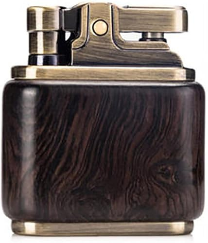 Vintage Kerosin Feuerzeug Öl Benzin Holz Feuerzeug Schleifscheiben Messingkern Zigarettenanzünder Gadget Benzin Feuer, Ebenholz