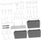 HAWILLOSCH Kit De Rangement Mural En Panneau Perforé 140 Accessoires Pour Le Rangement Des Outils Et De l 39 Équipement
