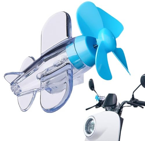 Flugzeug Windmühle , Aufziehflugzeug Spielzeug | Elektroauto-Lenkeranhänger - Windmühlen-Motorrad-Dekoration, Elektroroller-Lenker-Dekoration, windbetriebene LED-Flugzeug-Dekoration für Auto, Out