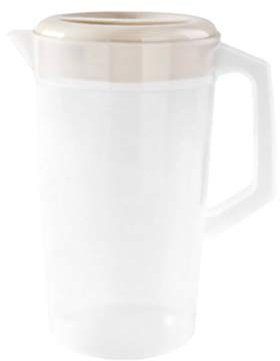 Jarra de agua Galón Jarra grande con tapa Calor Agua fría y caliente Jarra de agua for jugo Bebida Tetera de té helado Jarras beige Jarras de bebida Tetera