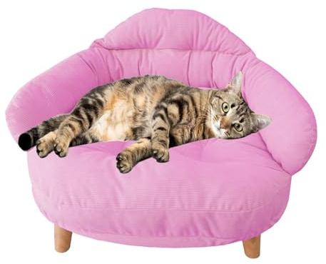Hundeschlafsofa,Haustierschlafsofa Bequemes Hundebett mit Beinen,