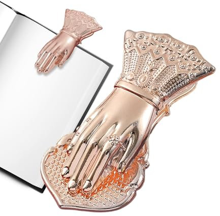 Tagebuchklammern Vintage, handgeformte Buchklammer | Lady's Hand Shape Traveler Notebook Supplies Clip,Vintage-Dokumentenklammer, Lesezeichen, Junk-Journal-Clip, Buchklammern, dekorative Klammer fü