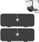 2 Pcs Kitchen Sink Splash Guard, Sink Splash Guard, Black Sink Drainer Mat Suitable for Kitchen Bathroom Terrace Can be Used as Faucet Soap Rack Drying Mat to Protect Countertops
