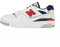 New Balance Baskets pour homme, Blanc/bleu marine/rouge, 37.5 EU