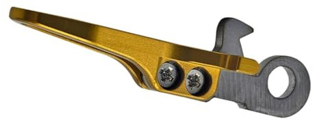 Fenteer Bike Seat Post Clamp Hook Seat Tube Clamp Hook Seatpost Clamp Pin Mount Stainless Steel Hook Replacement for Seat Pole Clip, Gold