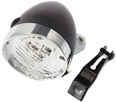 Liummrcy Black Vintage Bicycle Headlight with Bracket 3 LED Retro Bike Front Light Cycling Bike Fog Head Night Safety Lamp,Bike Accessory