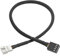 Cable adaptador PWM de 4 pines PWM hembra a 4 pines PWM hembra a 4 pines PWM para carcasa de CPU de computadora, cable de alimentación con funda de ventilador