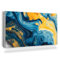 Magnetic Radiator Cover 110x60 cm (43,3x23,6 inch) Decoration Panel Heat-Resistant Easy Installation Dust and Damage Protection Built-in Magnet - Mixed paints, yellows, navy blues, blues