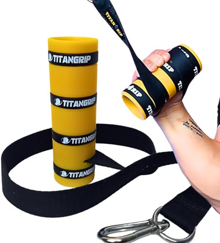 TITANGRIP Multi Spinner | Handtrainer, Unterarmtrainer für Klettern/Armwrestling vom deutschen Marktführer (gelb, 70 mm)